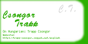 csongor trapp business card